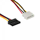 1-MOLEX-M 1-SATA-H Cable de poder 15cm - Miniatura 1