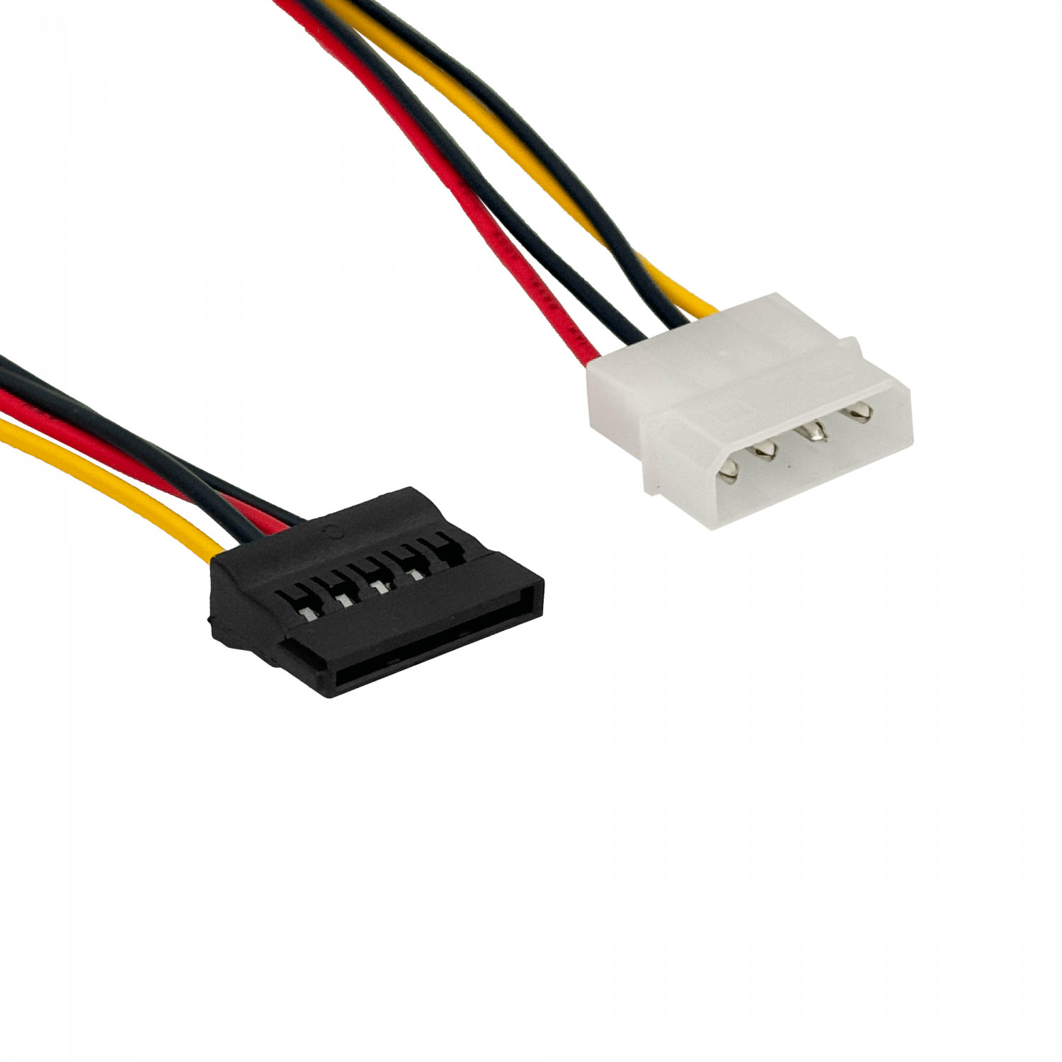 1-MOLEX-M 1-SATA-H Cable de poder 15cm 1