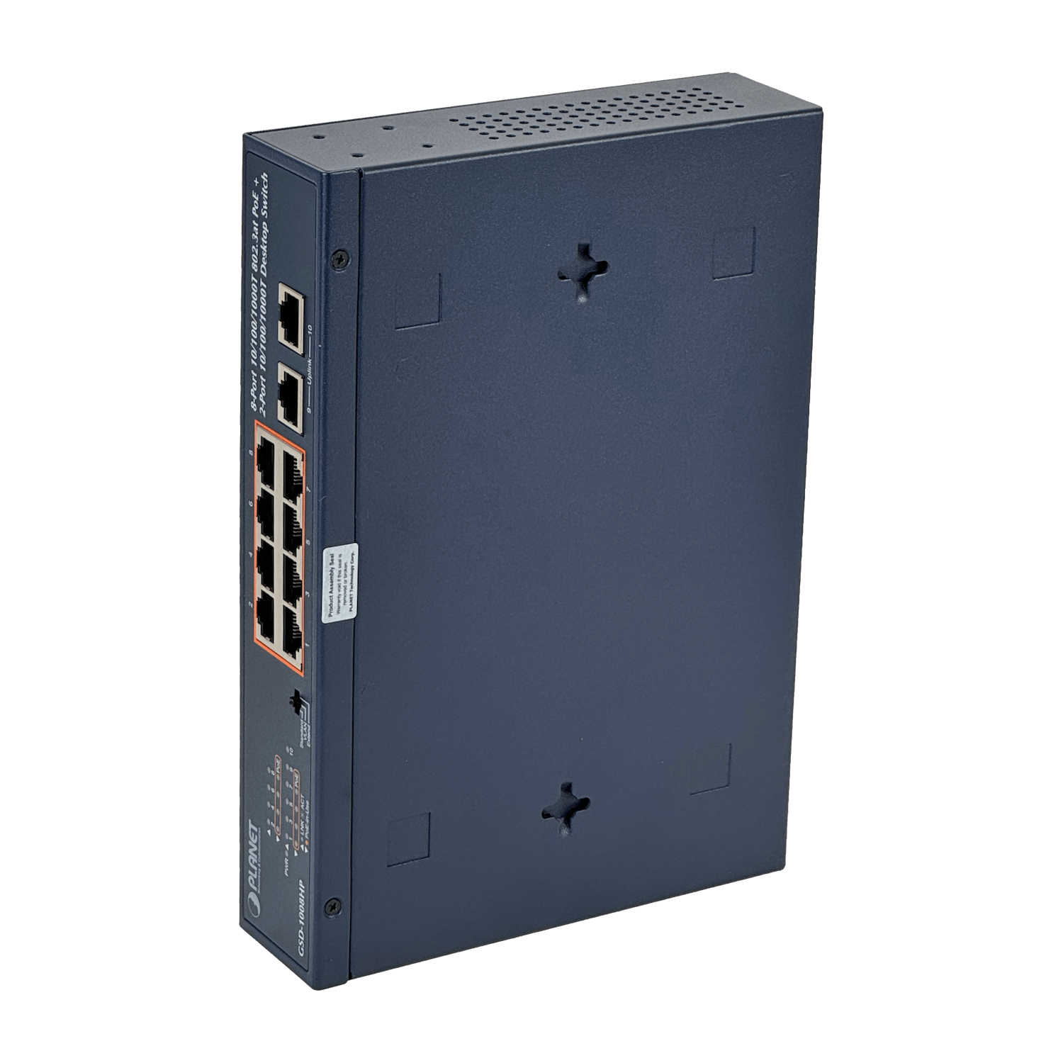 PLANET 10-1000(8-PoE+af/at) 120W-tot Switch no-Admin Rack-10p Rack-19p 2