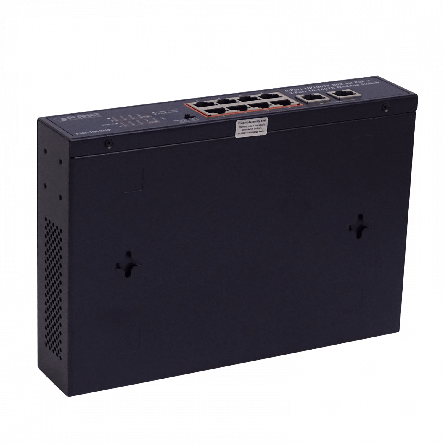 PLANET 10-100(8-PoE+af/at) 120W-tot Switch no-Admin Rack-10p Rack-19p 5