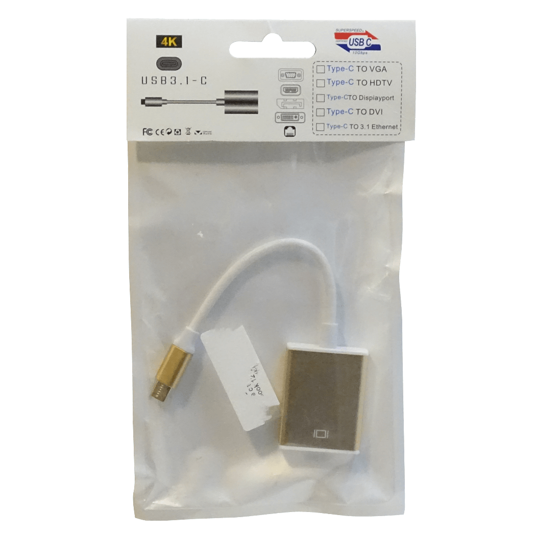 Adaptador USB-C Macho a HDMI Hembra v1.4, 1080p, 12cm, Solo para PC 5