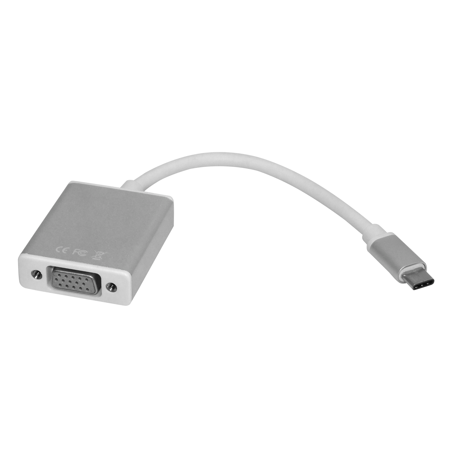 Adaptador USB-C Macho a VGA Hembra USB 3.0/3.1, 10cm, Solo para PC 2