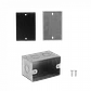 Caja Metálica FPCWM-1 A01, 100 × 65 × 65 mm con Tapa 106 × 69 mm Zincada - Miniatura 2