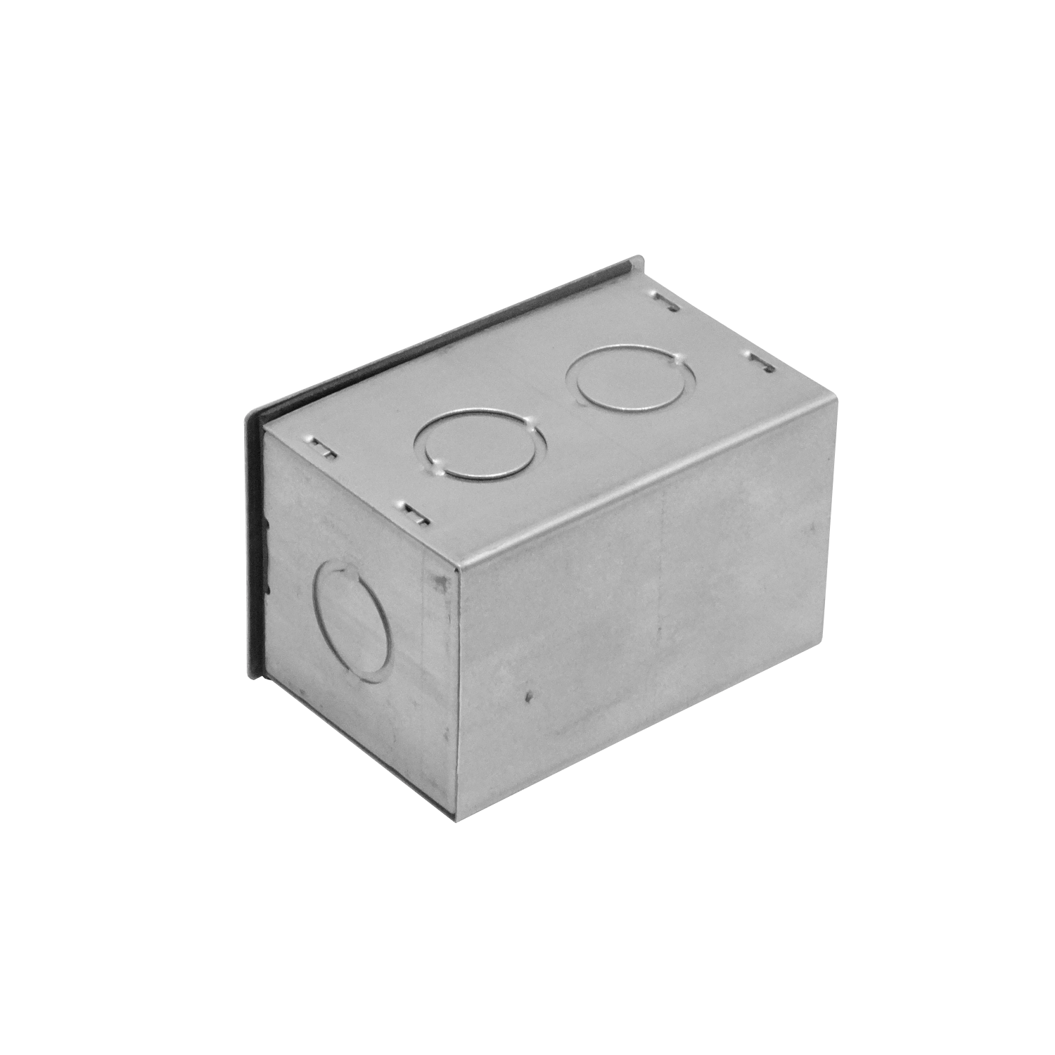 Caja Metálica FPCWM-1 A01, 100 × 65 × 65 mm con Tapa 106 × 69 mm Zincada 3