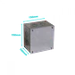 B15 Caja 150x150x100mm c/Tapa-155x155mm Zincada Metalica - Miniatura 1