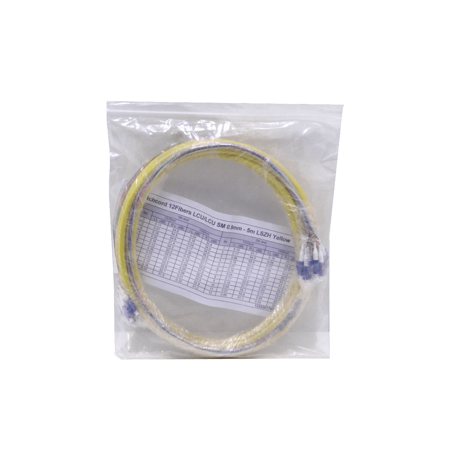 5mt 12xLC-LC MonoModo SM Interior Trunk Jumper Cable 12-Fibras 4