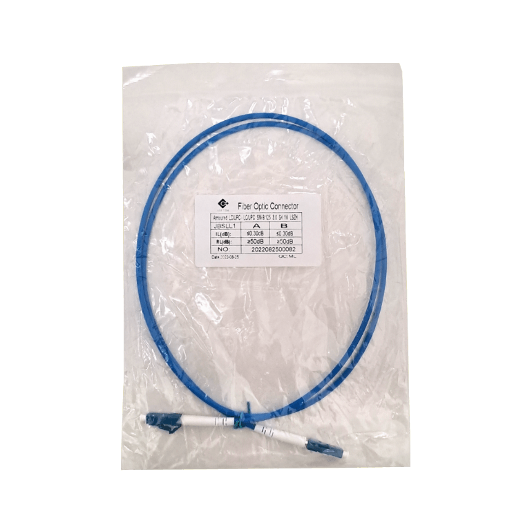 LSZH Blindado 1mt LC-LC SM Simplex Jumper Cable Fibra 3.0mm 9/125um 1