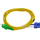 3mt SC/APC-SC/UPC MonoModo SM Duplex Jumper Cable Fibra 3mm - Miniatura 1