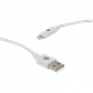 Cable USB Lighting 1mt-1,5mt A-Macho 100-150cm Blanco NO-IPHONE - Miniatura 1
