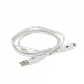 Cable USB Lighting 1mt-1,5mt A-Macho 100-150cm Blanco NO-IPHONE - Miniatura 2