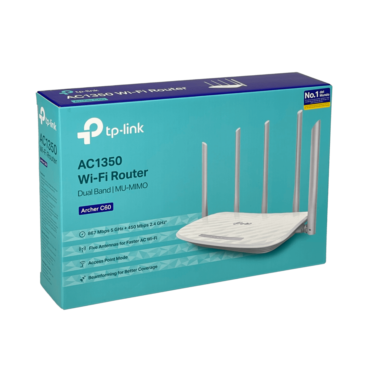 Router TP-Link Archer C60 Wi-Fi de doble banda AC1350, Control Parental y Red para Invitados 5