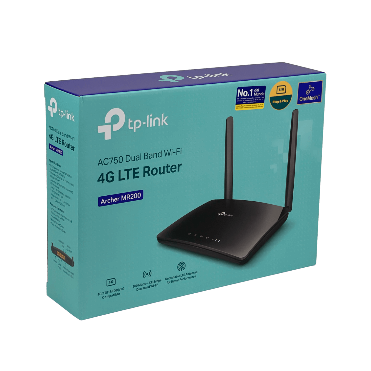 Router 4G TP-Link Archer MR200 con Wi-Fi de doble banda AC750 1