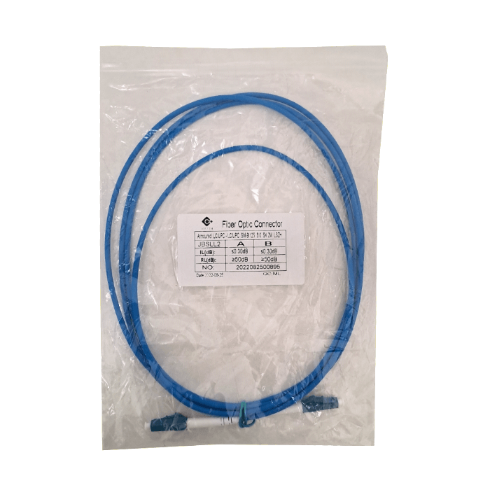 LSZH Blindado 2mt LC-LC SM Simplex Jumper Cable Fibra 3.0mm 9/125um 1