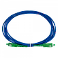 LSZH Blindado 3mt SC/APC-SC/APC SM Simplex JumperFibra 3.0mm 9/125um - Miniatura 3