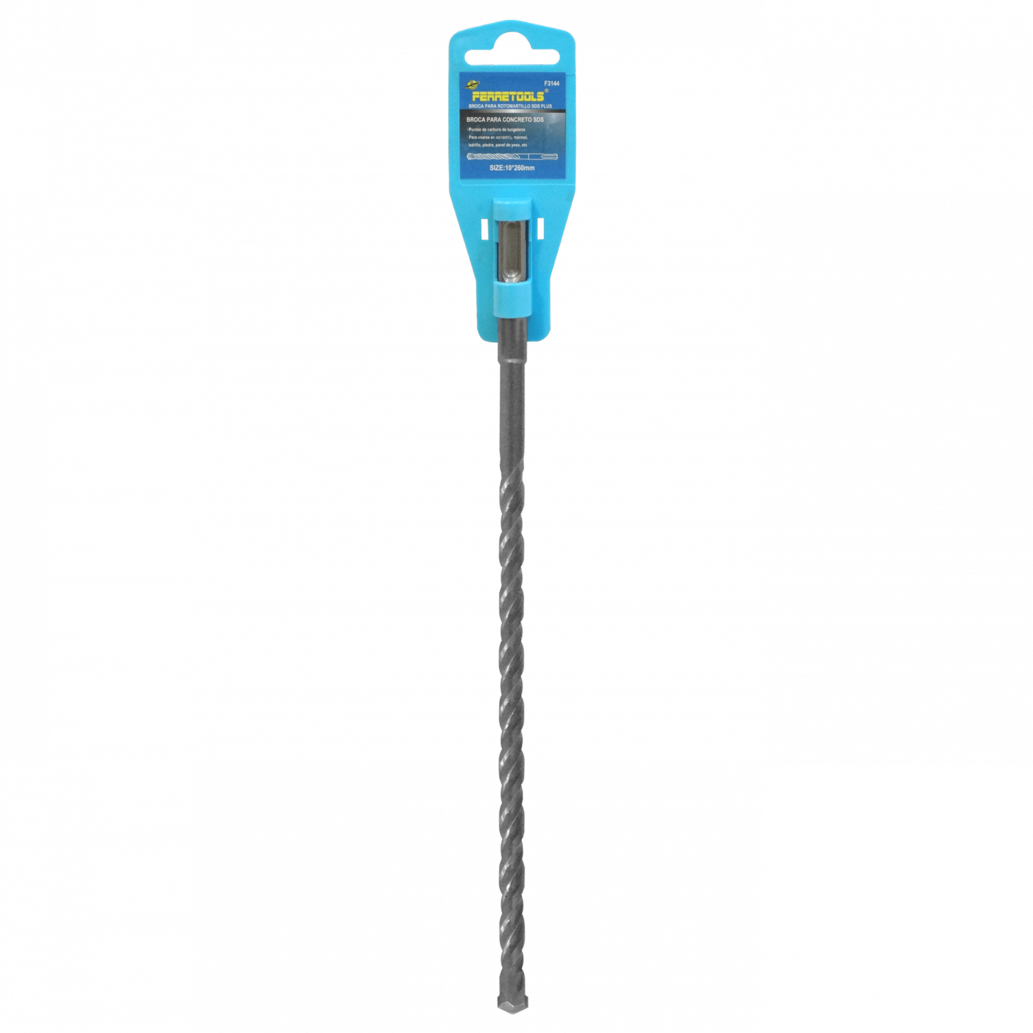 BROCA-126. 10mm x 260mm Broca Rotomartillo Concreto SDS sim-Hilti 10x260 1