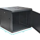 Rack 9U ciego Fondo-60cm Ancho-19p Mural-Pared Alto-51cm - Miniatura 4