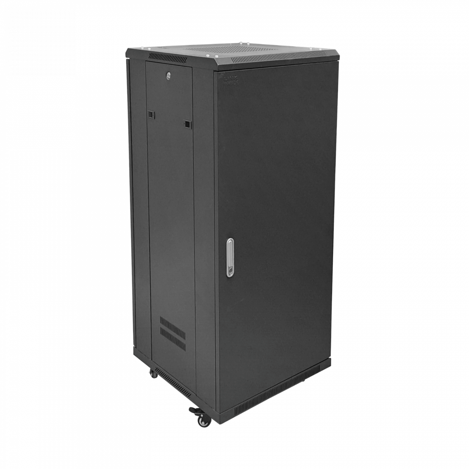 Rack 27U Ciego Fondo-60cm Ancho-19pulg Piso Ruedas Bandeja-30cm PDU 3