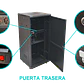 Rack 27U Ciego Fondo-60cm Ancho-19pulg Piso Ruedas Bandeja-30cm PDU - Miniatura 5