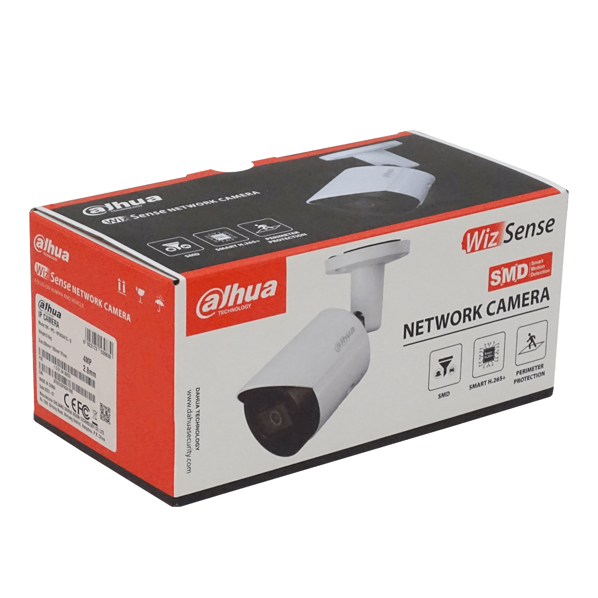 Cámara de Vigilancia Bullet DAHUA, 4MP, 2.8mm, IP67, PoE, IR-30mt, Camara IP opcion-12V HFW2441SP 5