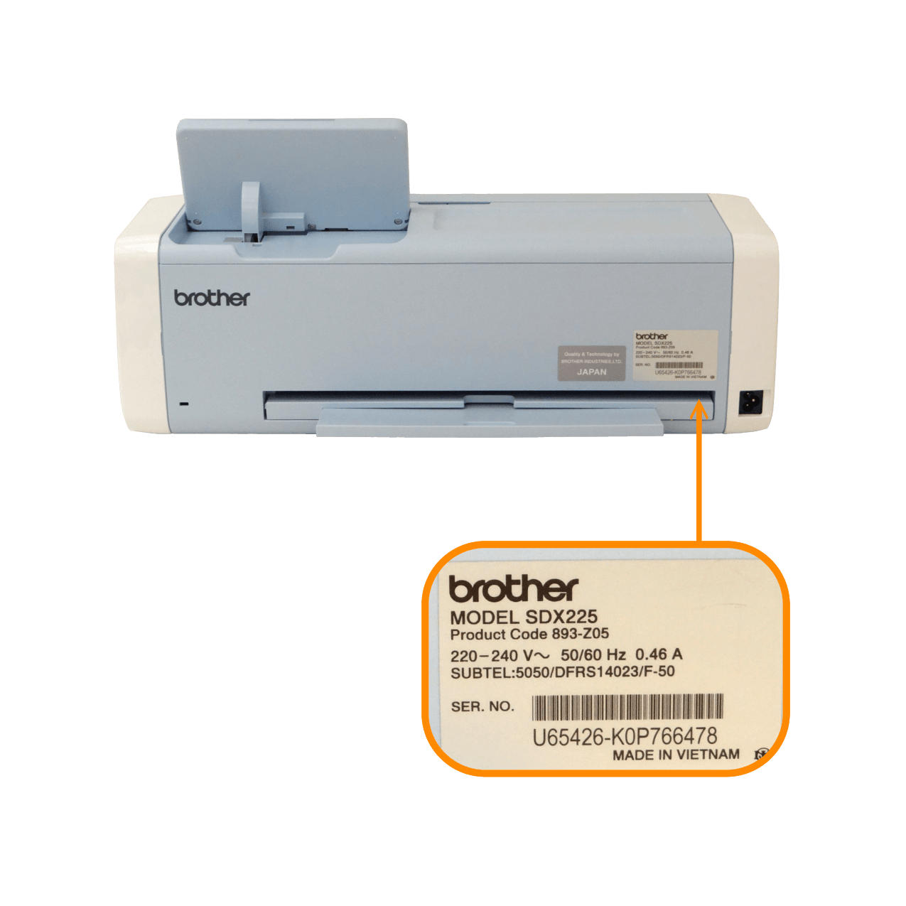 Plotter Brother SDX-225 corte 5mm USB WiFi 30x60cm LCD tactil 3