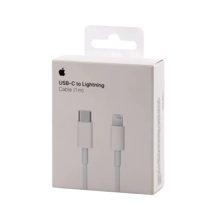 Cable USB-C a Lightning Apple 1m Blanco MUQ93AM/A Original para iPhone y iPad (Sin caja) 1