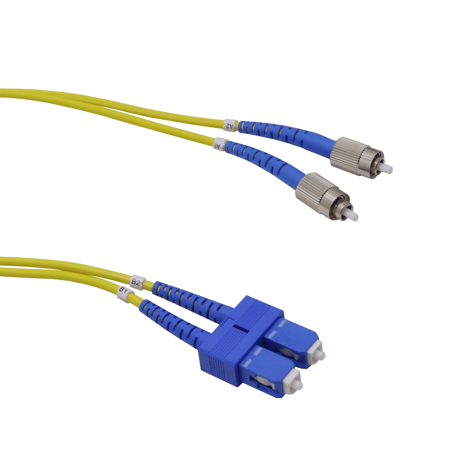 25mt SC-FC MonoModo SM Duplex Jumper Cable Fibra 9/125um 3.0mm 2