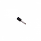 Negro 1,0mm2 8/15mm 100-unid AWG18 Ferrules Terminal Aislado Crimpeabl - Miniatura 1