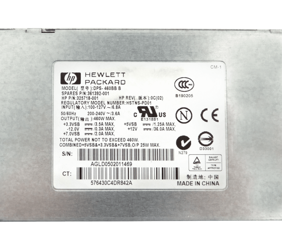 HP 460W Fuente Poder RPS para Servidor DL360 G4 DPS-460BB 3