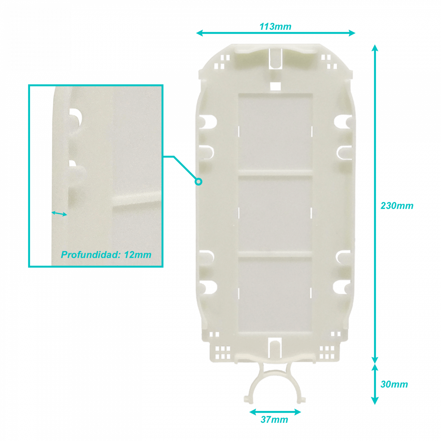 Bandeja p/MUFA-36 Domo Vertical req/YH-BASE permite 36-fusiones/mang 1