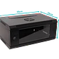Lateral Fijo LINKMADE RK04-3C 4U Fondo 35cm Rack Pared Mural Negro - Miniatura 1
