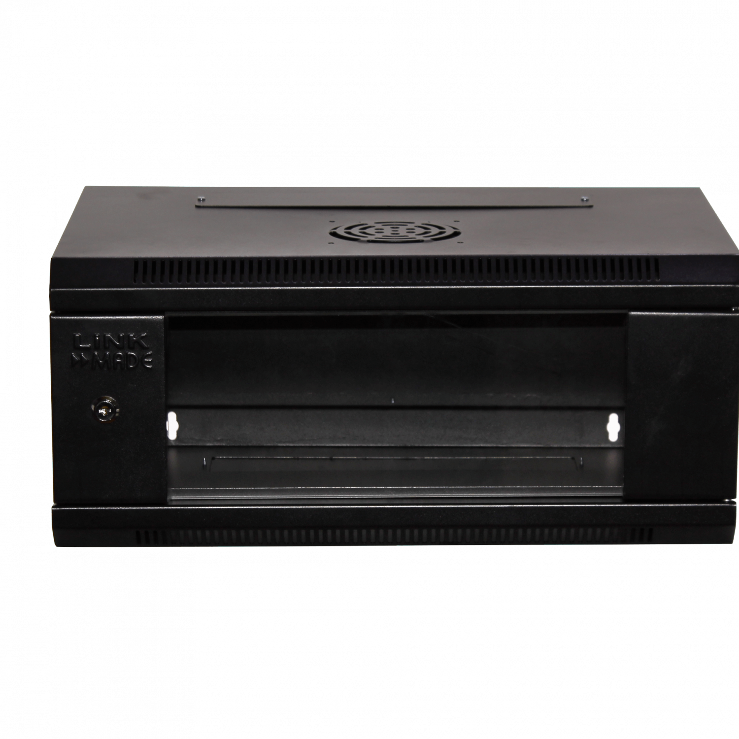Lateral Fijo LINKMADE RK04-3C 4U Fondo 35cm Rack Pared Mural Negro 5