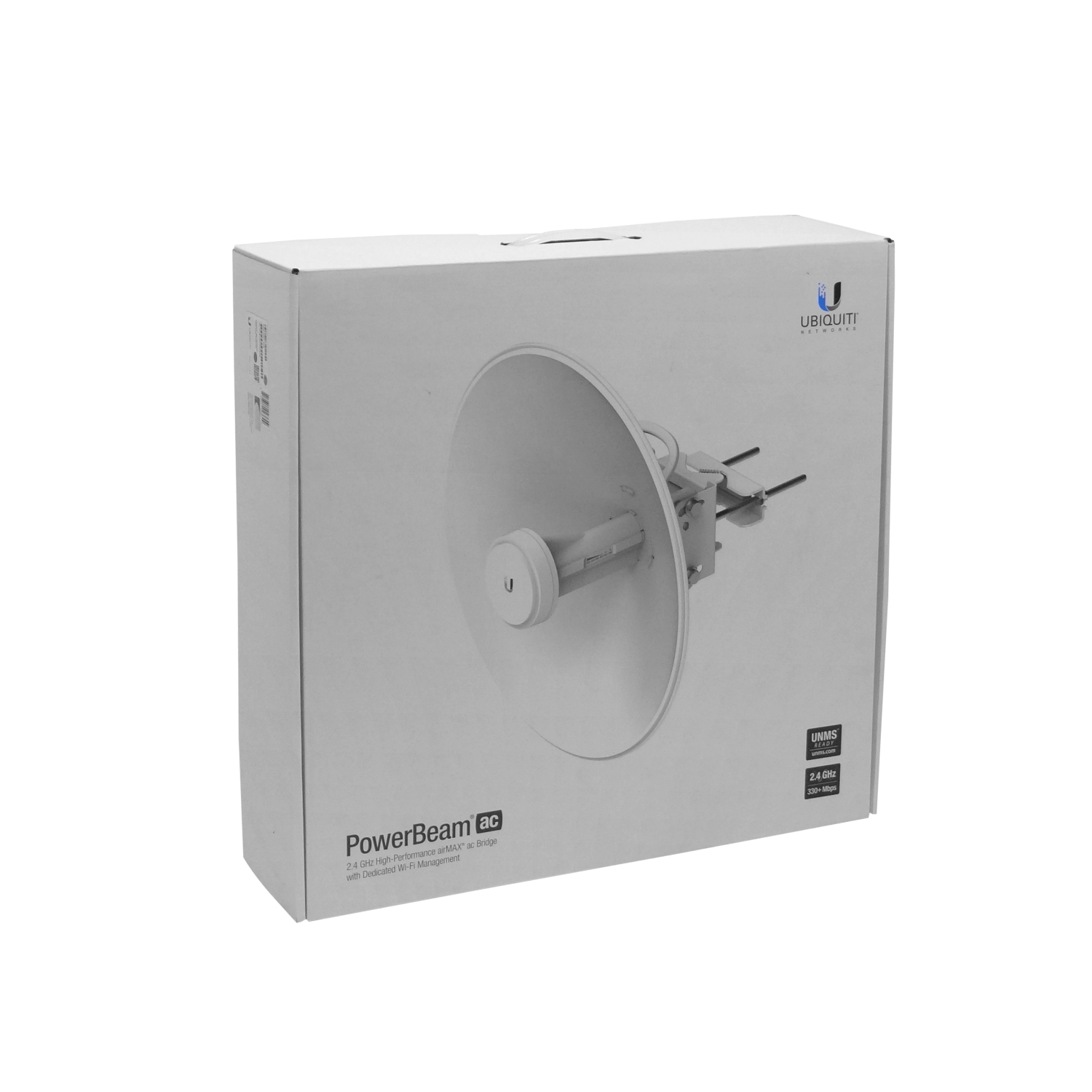 UBIQUITI Gen2 2,4GHz 18dBi 27dBm 1-1000 inc-PoE24V 420mm 2x2 PowerBeam 2