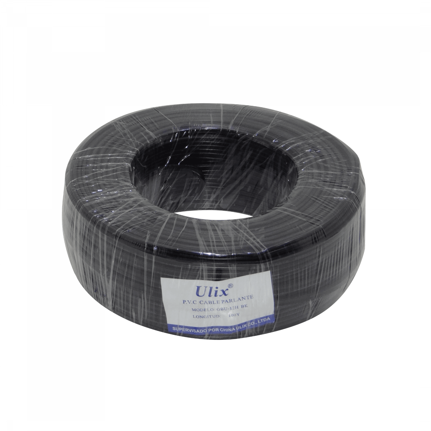 2x16AWG CCA 100mts Cable PVC Negro Paralelo Multifilar Aluminio 1