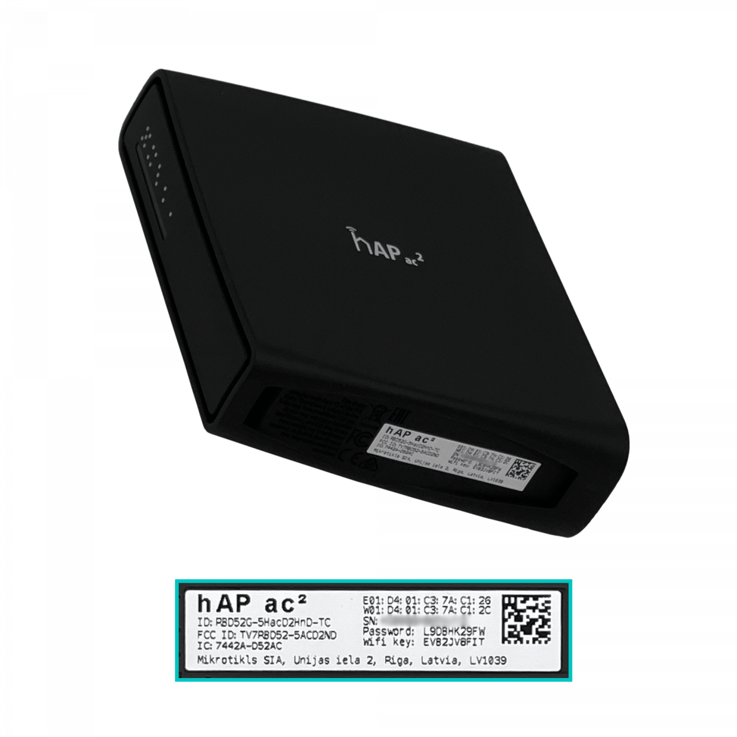 Router Inalámbrico MikroTik hAP ac² - Doble Banda 2.4/5 GHz, 5 Puertos Gigabit, USB, Soporte 3G/4G 1