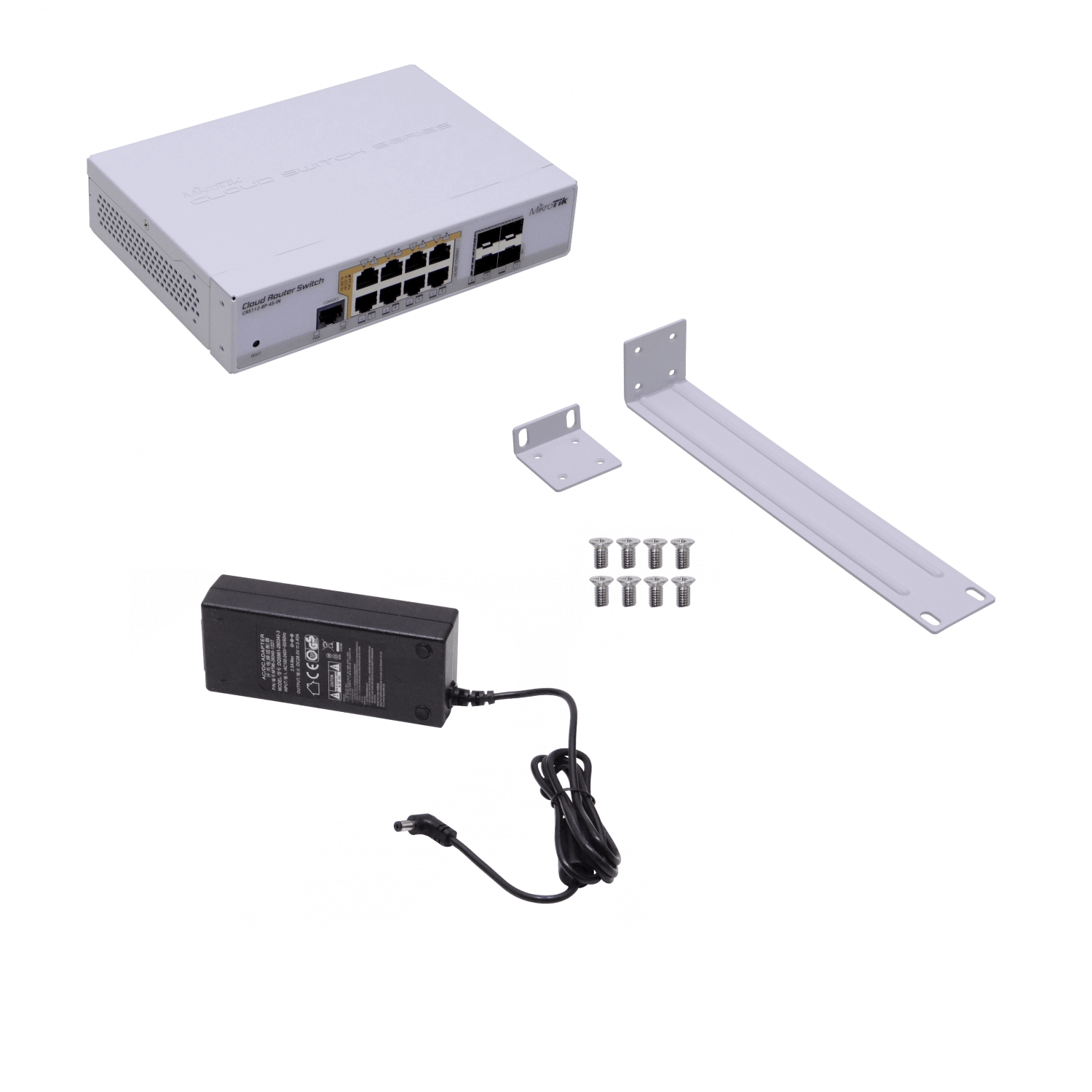 MikroTik Cloud Router Switch CRS112-8P-4S-IN - Conmutador - L3 - Gestionado - 18 x 10/100/1000 5