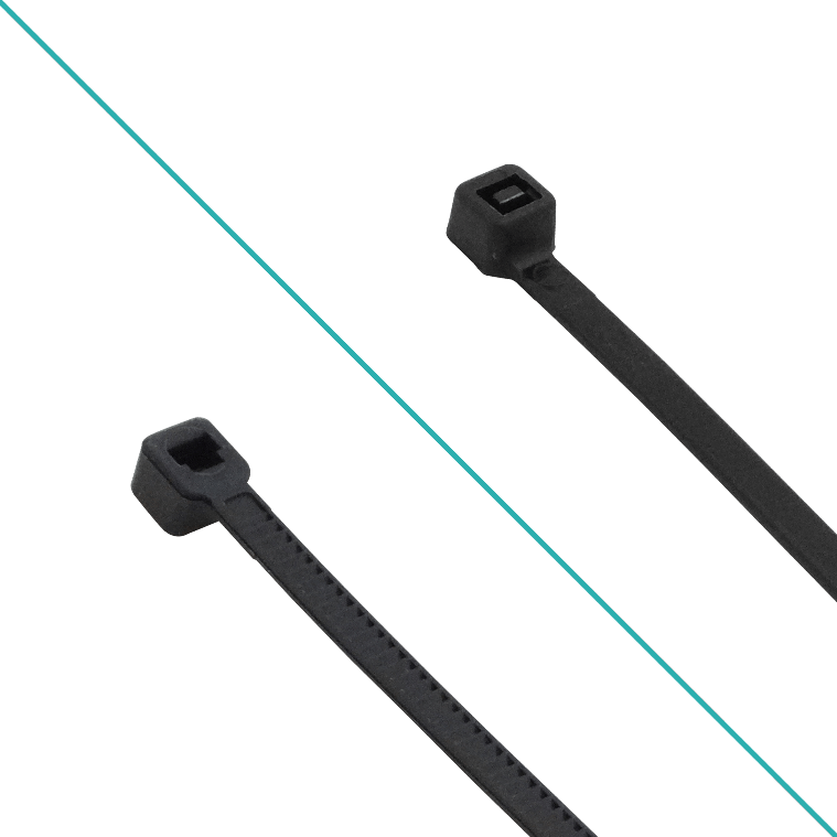 50-un 300x3,6mm Negra Amarra Plastica Nylon 3.6x300mm 3