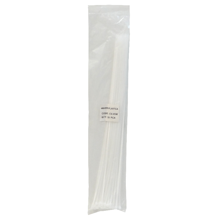Amarra Plastica Nylon 4.8x500mm 50-un 500x4,8mm Blanca  1