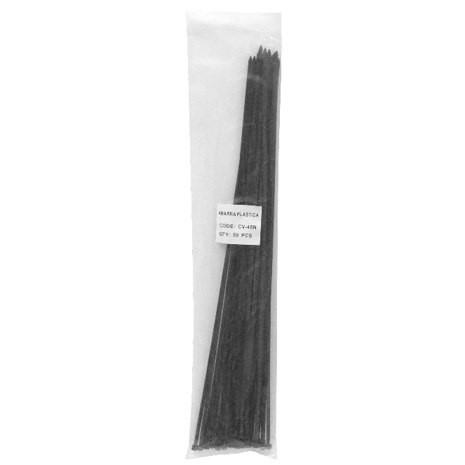 50-un 500x4,8mm Negra Amarra Plastica Nylon 4.8x500mm 1