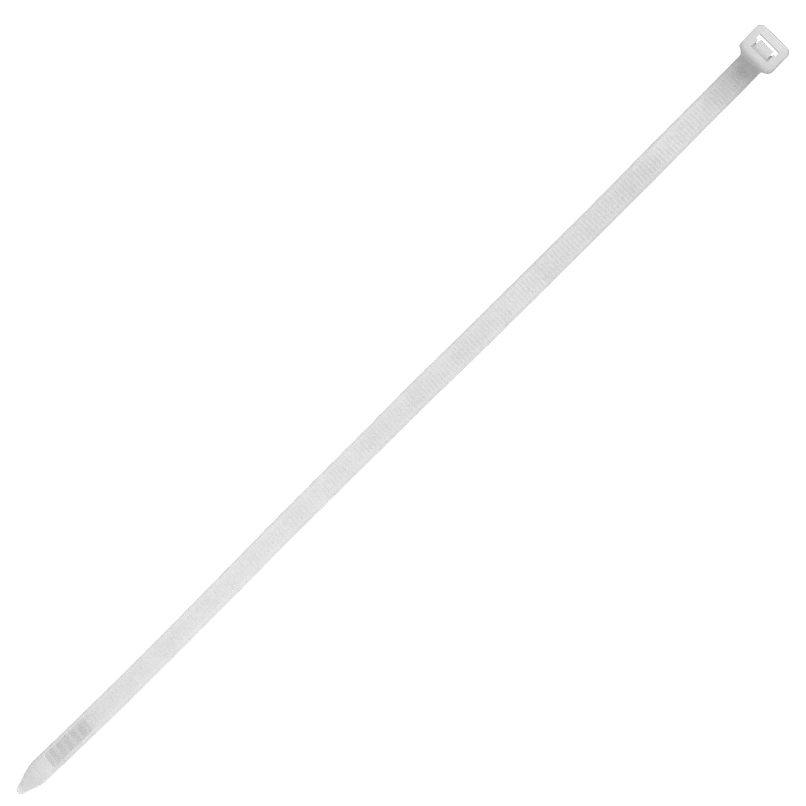 50-un 300x7,2mm Blanca Amarra Plastica Nylon 7.2x300mm 3