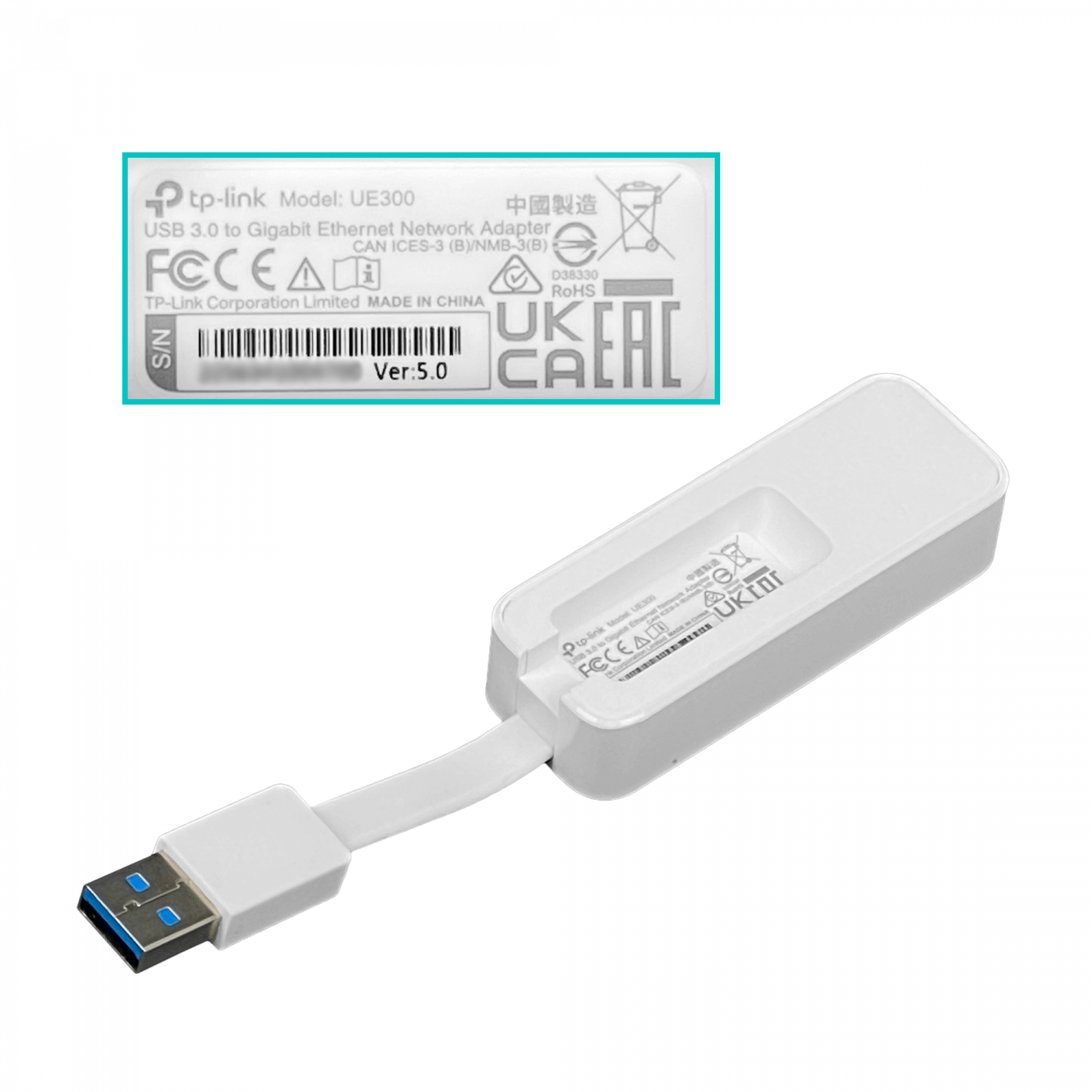 Adaptador USB a Ethernet TP-Link 3.0 UE300 2