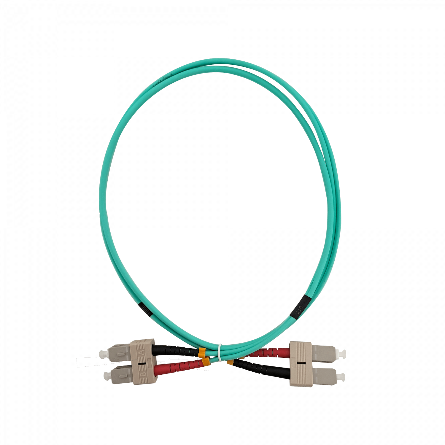Cable Jumper de Fibra Óptica Multimodo OM3 SC-SC Duplex 1m 3.0mm LSZH - JF3CC1 1