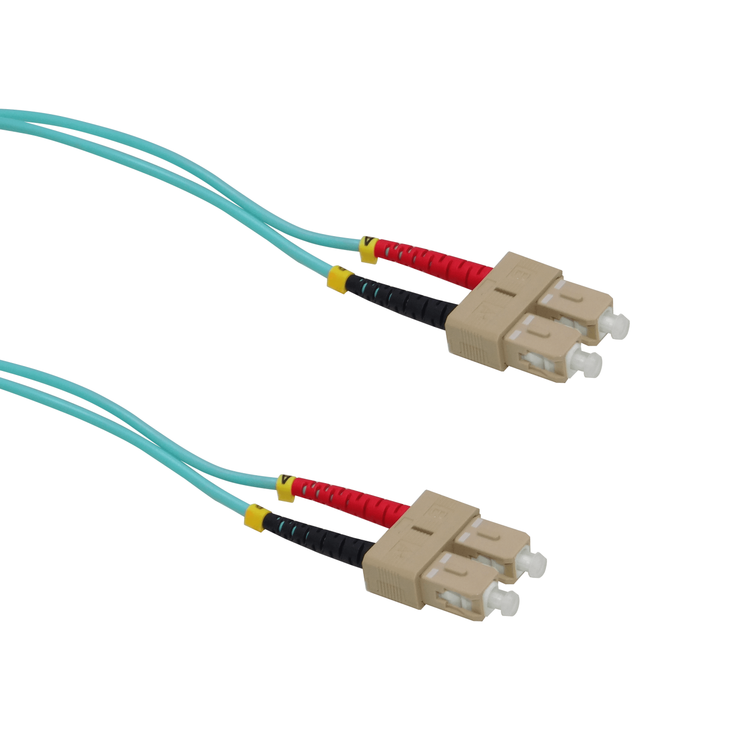 Cable Jumper de Fibra Óptica Multimodo OM3 SC-SC Duplex 1m 3.0mm LSZH - JF3CC1 2