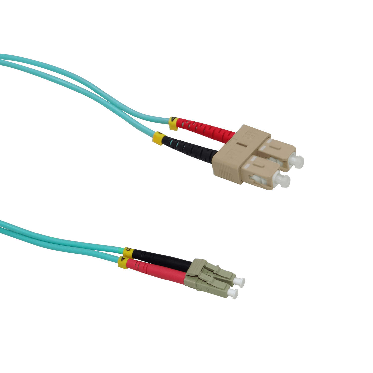 1mt LC-SC OM3 MultiModo MM Duplex Jumper Fibra 50/125um 3.0mm LSZH 2