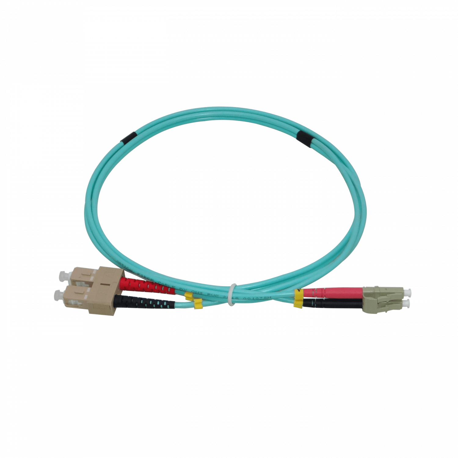 1mt LC-SC OM3 MultiModo MM Duplex Jumper Fibra 50/125um 3.0mm LSZH 3