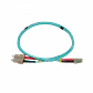 1mt LC-SC OM3 MultiModo MM Duplex Jumper Fibra 50/125um 3.0mm LSZH - Miniatura 3