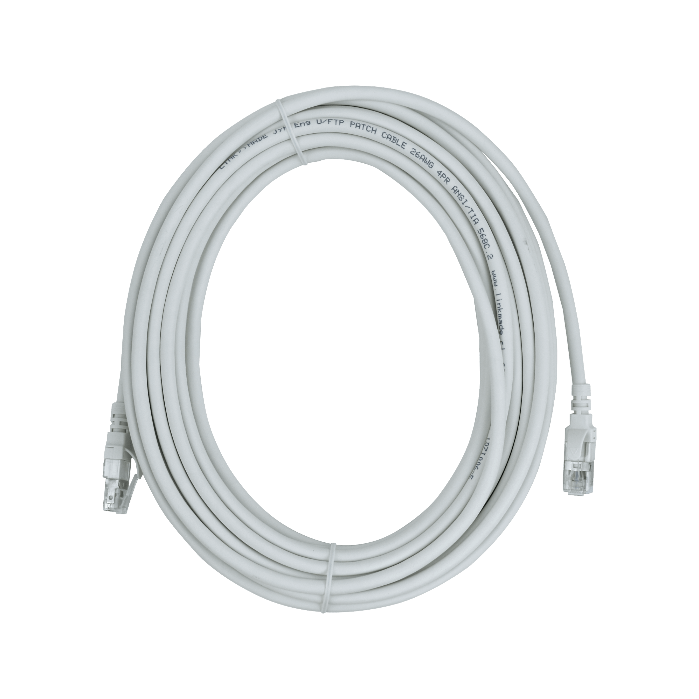 Cable Patch LINKMADE Cat6a Blanco LSZH U/FTP 10m Inyectado Multifilar para Redes Extensas 4