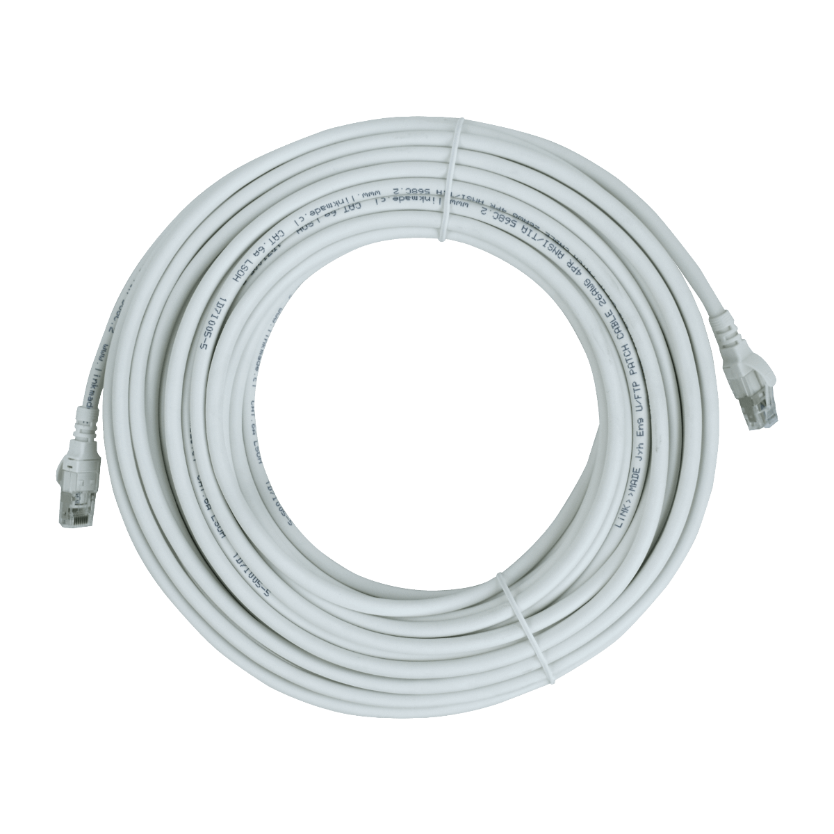 Cable Patch LINKMADE Cat6A U/FTP Blanco LSZH, 15m, Inyectado, Multifilar 3