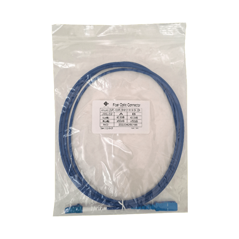 LSZH Blindado 2mt LC-SC SM Simplex Jumper Cable Fibra 3.0mm 9/125um 1