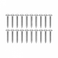 20-unids. 12 x 1 1/4 Largo-32mm Plata Cruz Tornillos Roscalata Punta - Miniatura 3