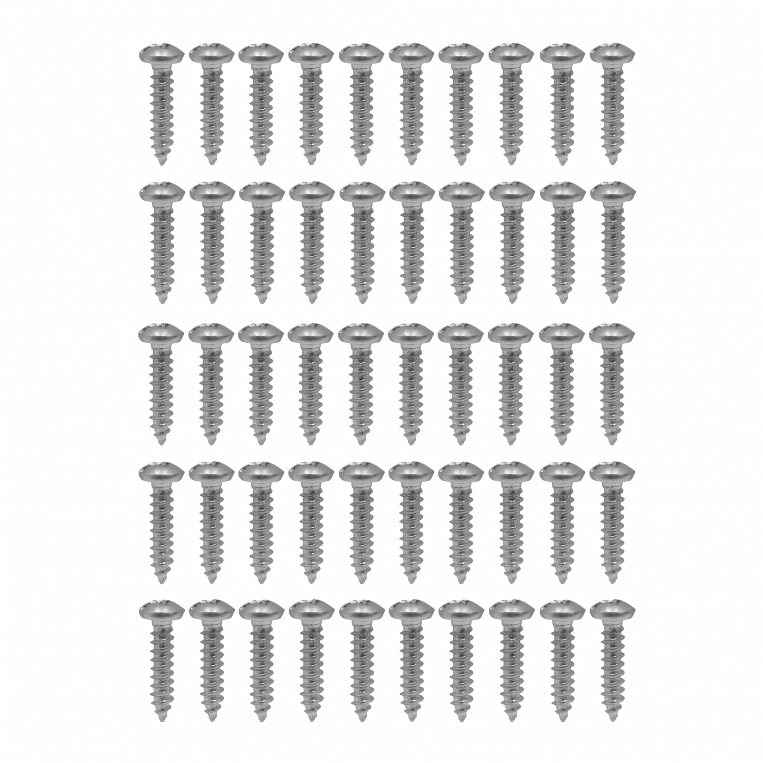 50-unids. 4 x 1/2 Largo-13mm Plata Cruz Tornillos Roscalata Punta 3